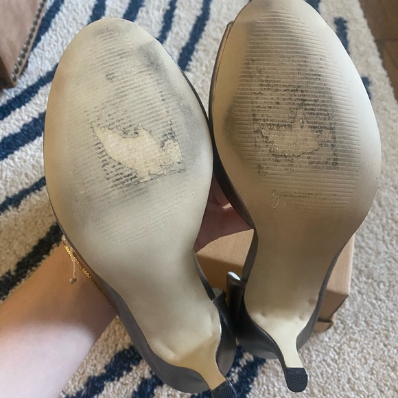 Style & Co. Endora Peep Toe Jeweled Metallic Silver Pumps - Picture 4 of 4